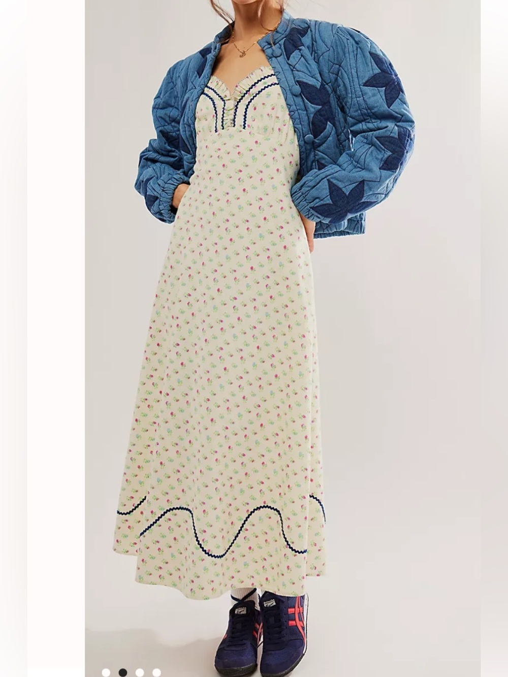 Free People Sweet Hearts Midi Dress NWOT